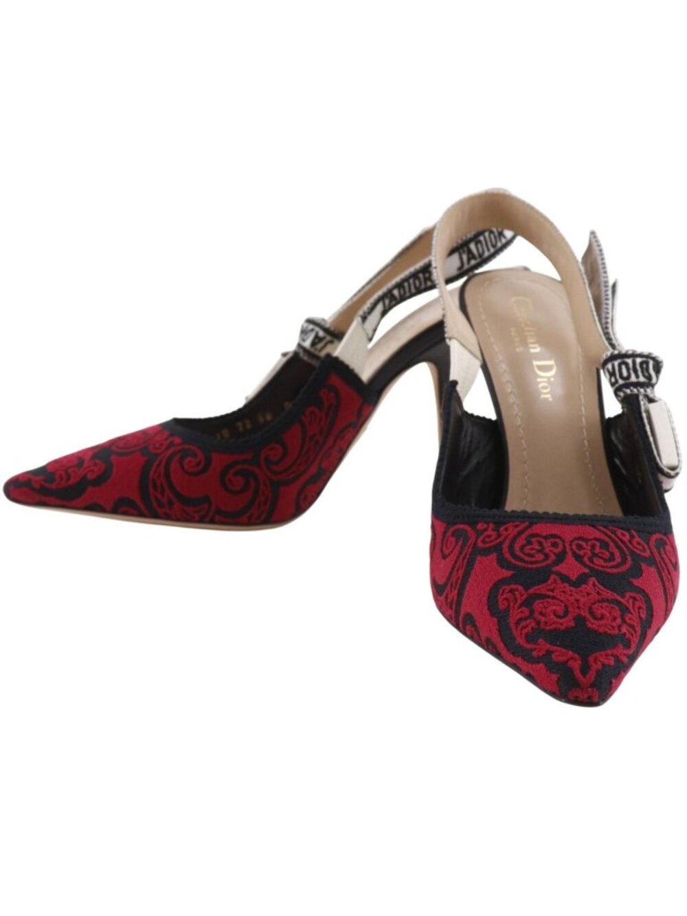 Dior J'adior Cotton Black Red Pumps Heels